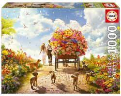 EDUCA CASSE-TÊTE 1000 PIÈCES - TRANSPORT DE FLEURS #19921